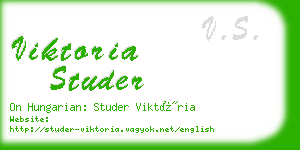 viktoria studer business card